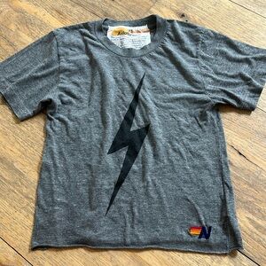 Aviator nation bolt tee heather grey xs